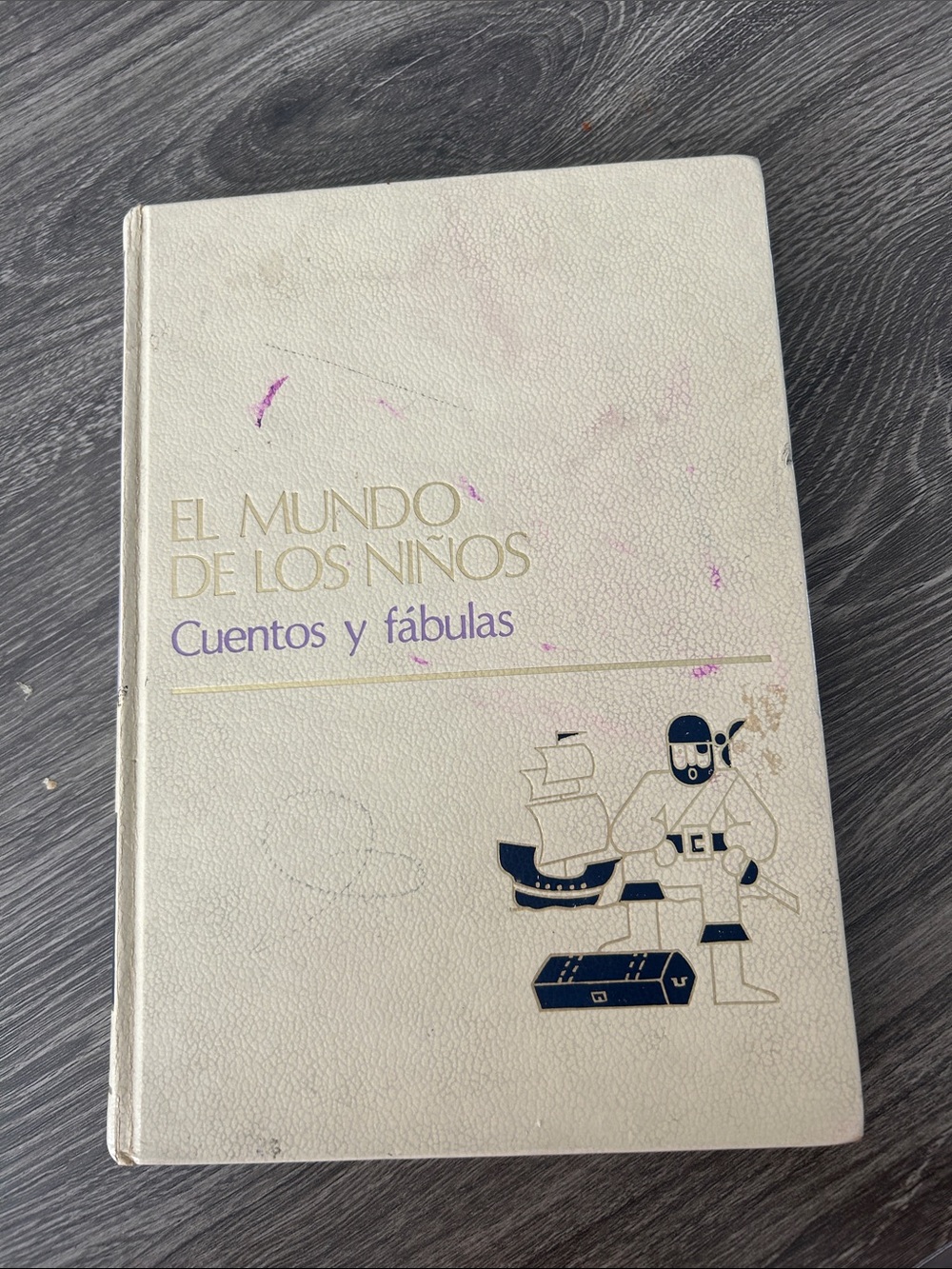 Vintage El Mundo de los Niños Vol. 2 Cuentos y Fábulas Hardcover Book 1982